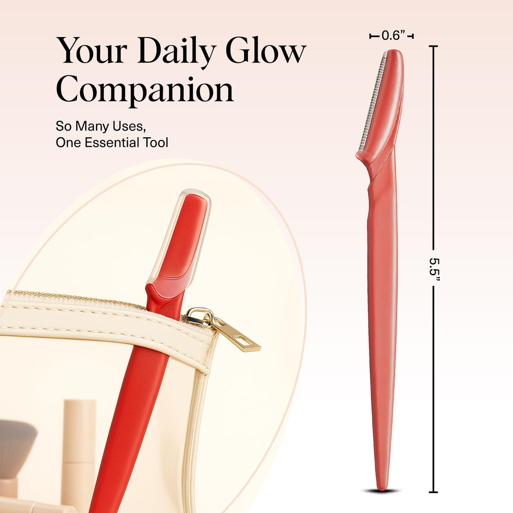 Kitsch Dermaplane Razor for Women Face – Face Razors for Women & Men, Eyebrow Trimmer & Face Shaver – Exfoliating Facial Razor & Skin Care Tool for Smoother Skin - Black, 12 pcs