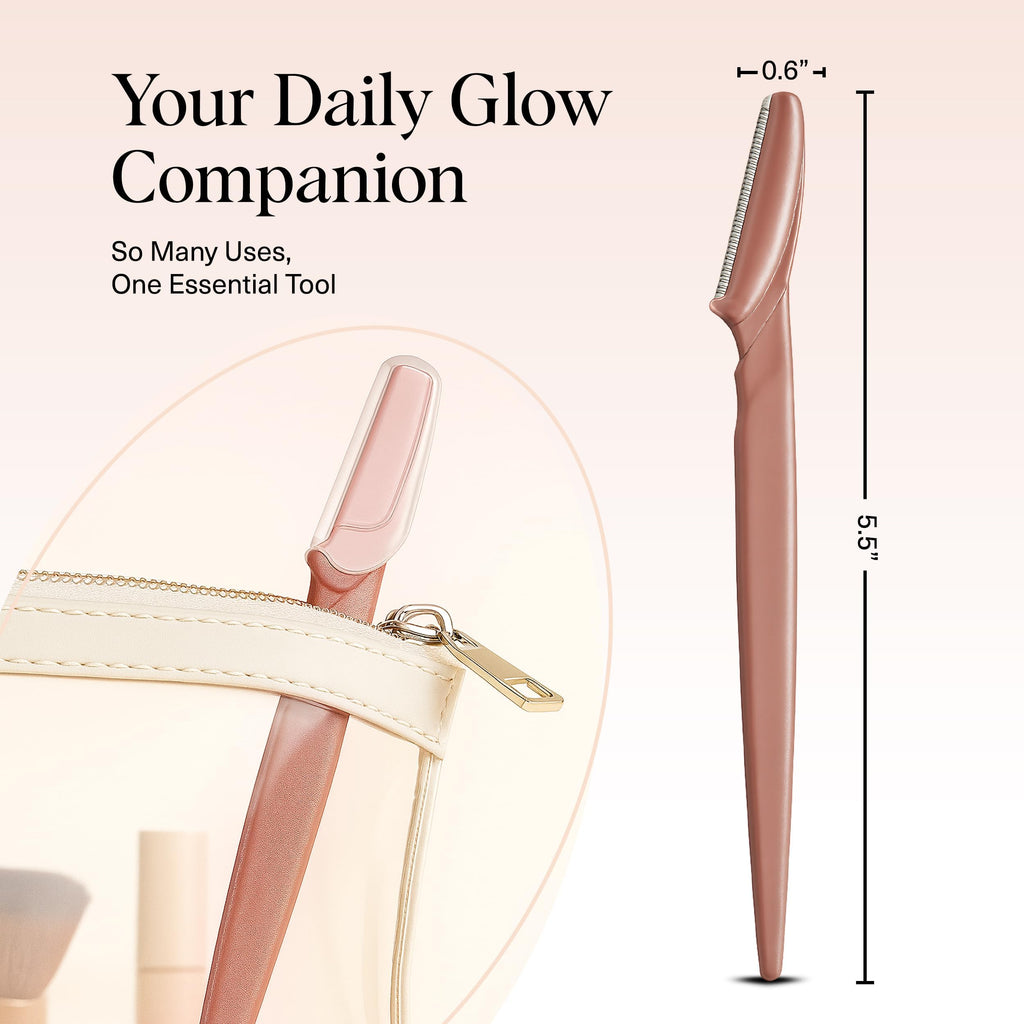 Kitsch Dermaplane Razor for Women Face – Face Razors for Women & Men, Eyebrow Trimmer & Face Shaver – Exfoliating Facial Razor & Skin Care Tool for Smoother Skin - Black, 12 pcs