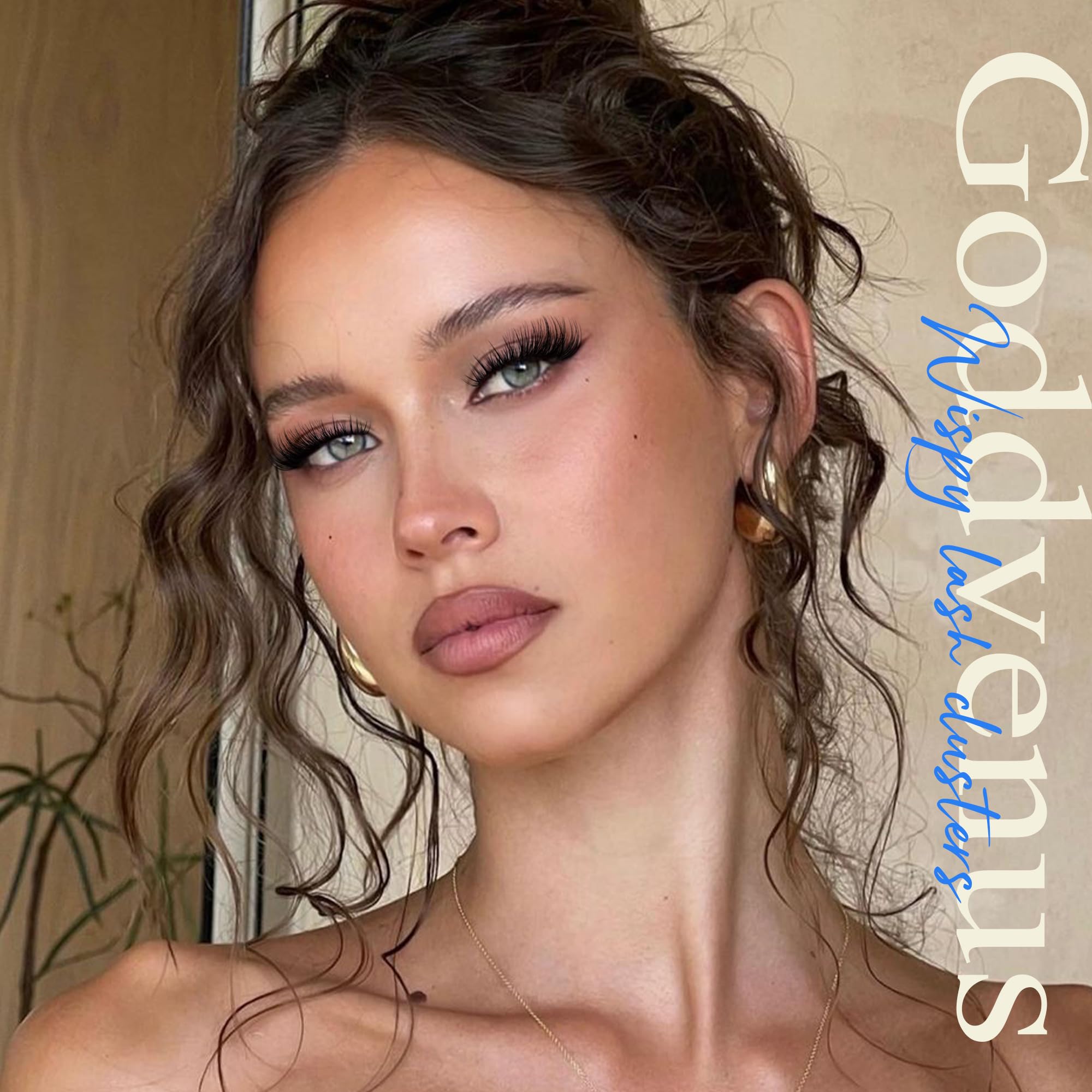 250Pcs Natural Lash Clusters Kit Cluster Eyelash Extensions Kit Wispy DIY C Curl Individual Lashes Clusters With Bottom Eyelashes