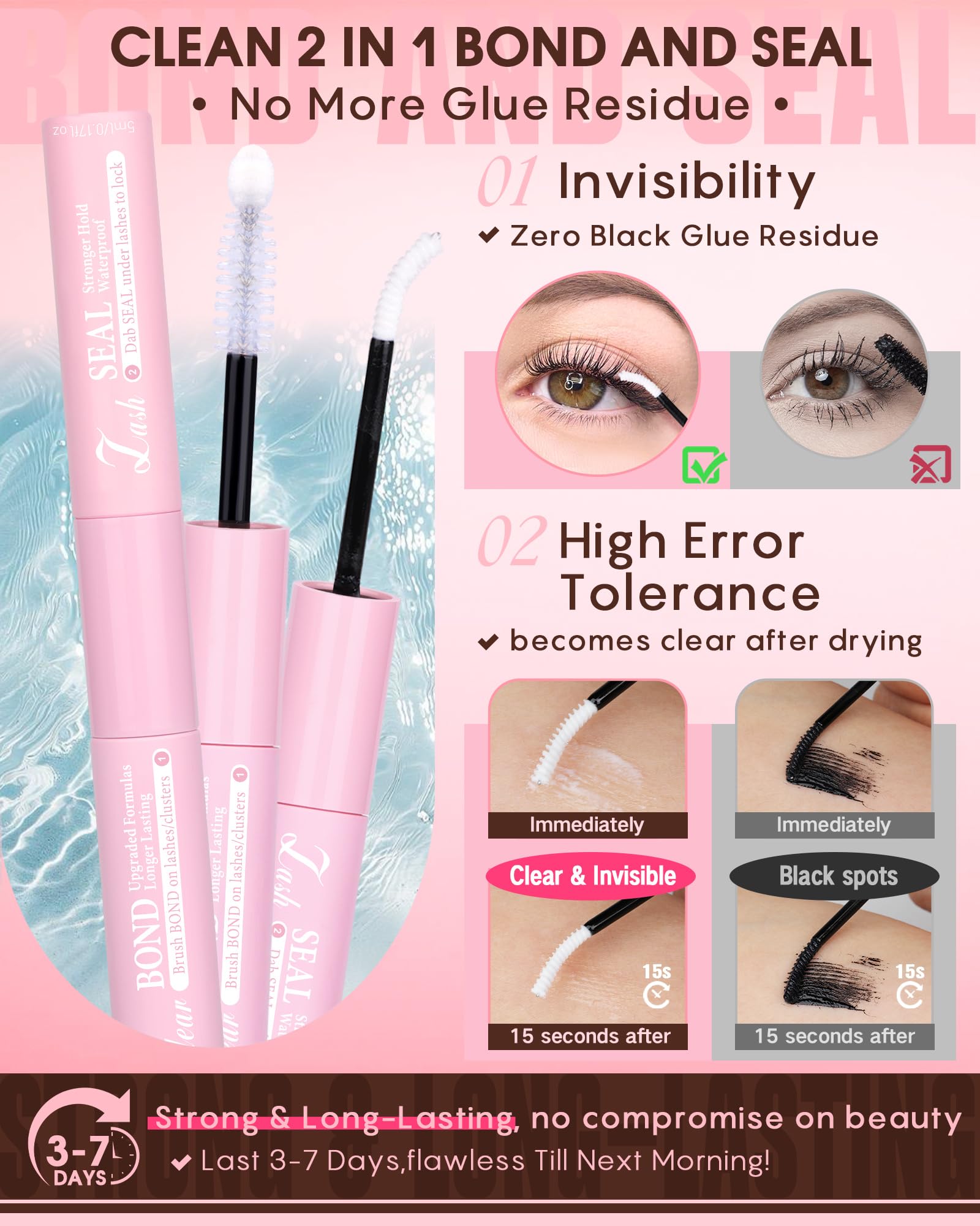 250Pcs Natural Lash Clusters Kit Cluster Eyelash Extensions Kit Wispy DIY C Curl Individual Lashes Clusters With Bottom Eyelashes