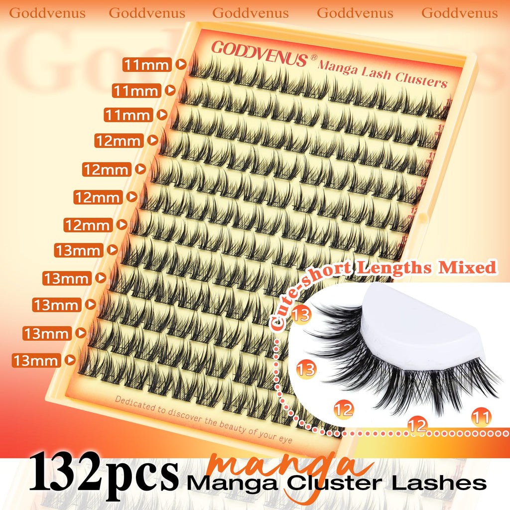 250Pcs Natural Lash Clusters Kit Cluster Eyelash Extensions Kit Wispy DIY C Curl Individual Lashes Clusters With Bottom Eyelashes